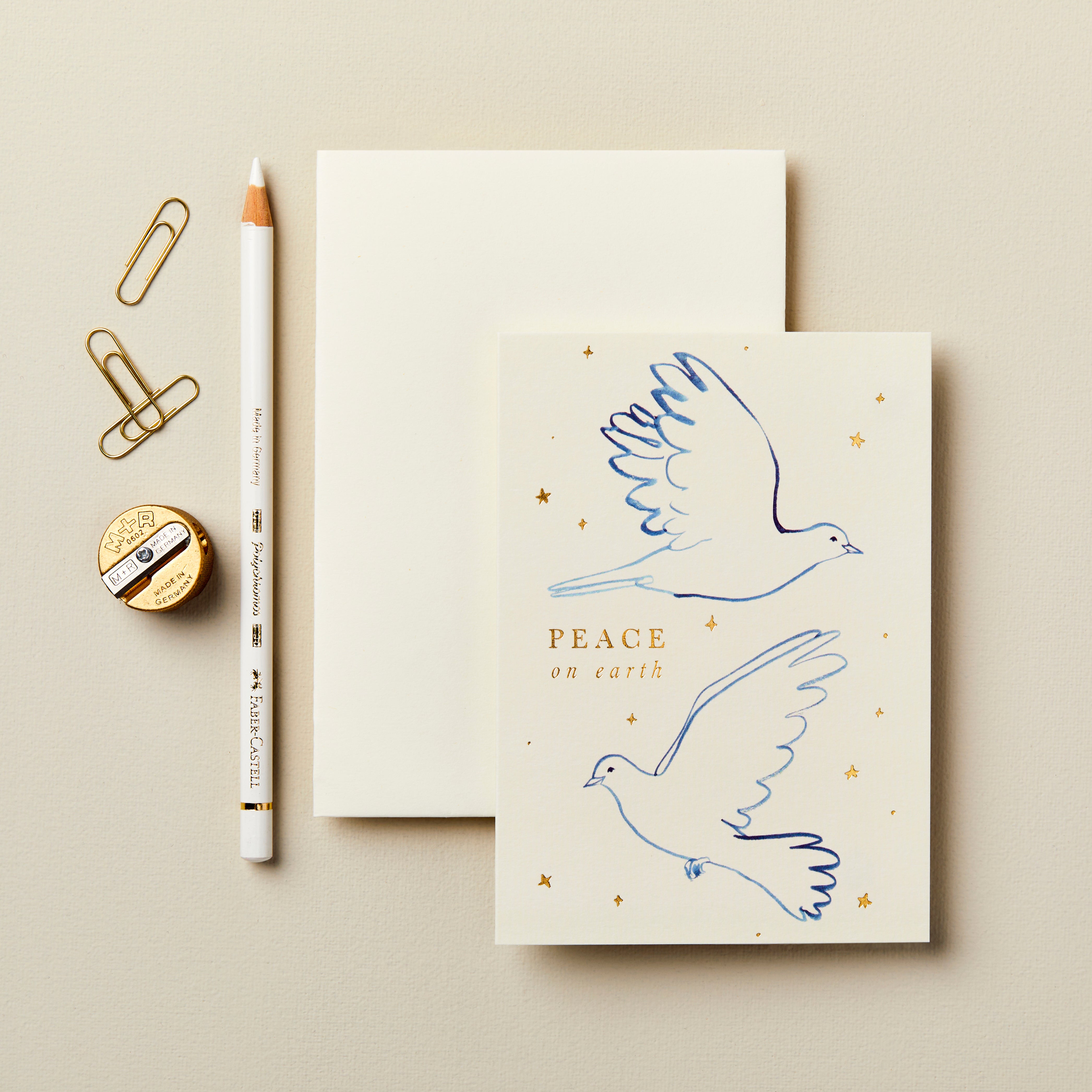 Doves 'Peace on Earth' Christmas Card