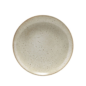 'LAKE' SPECKLED GREY LUNCH PLATE