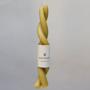 TWISTED SCENTED CANDLE - NATURAL
