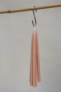 6 TAPERED CANDLES - PINK BLOSSOM