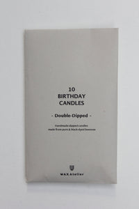 10 DOUBLE-DIPPED BIRTHDAY CANDLES