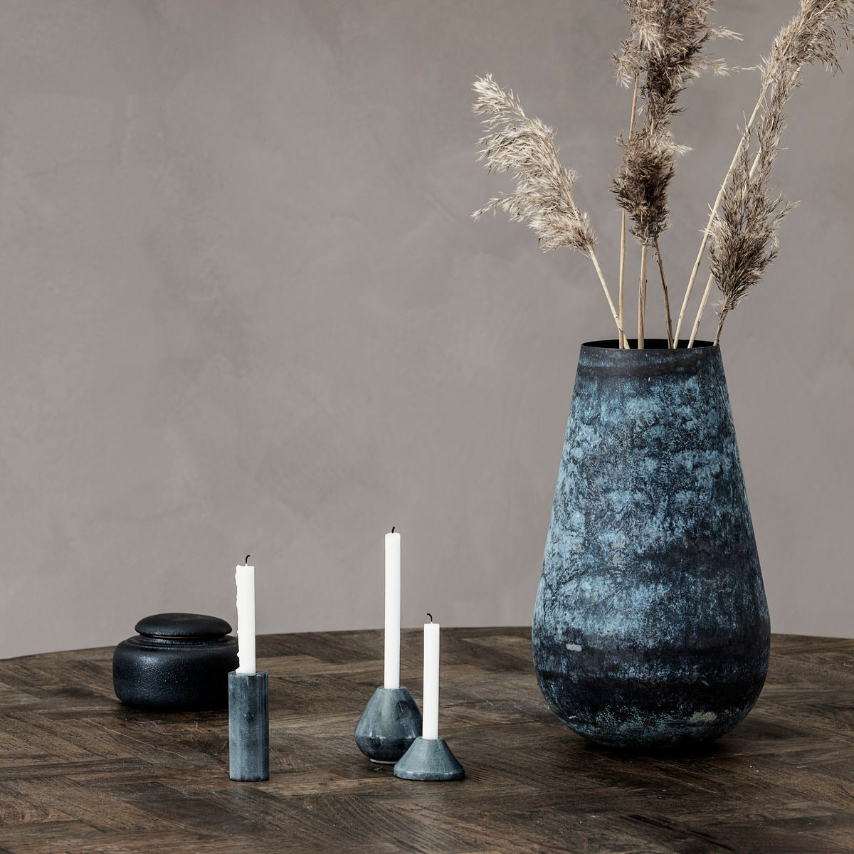 SOAPSTONE CANDLESTICK HOLDER