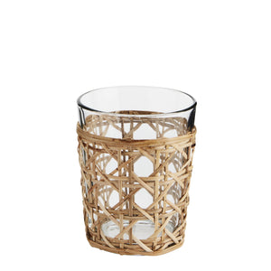 LARGE BAMBOO WICKER DRINKING GLASS