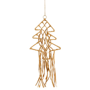 RAFFIA HANGING CHRISTMAS TREE
