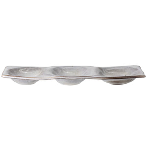 SARDINE STONEWARE SERVING DISH