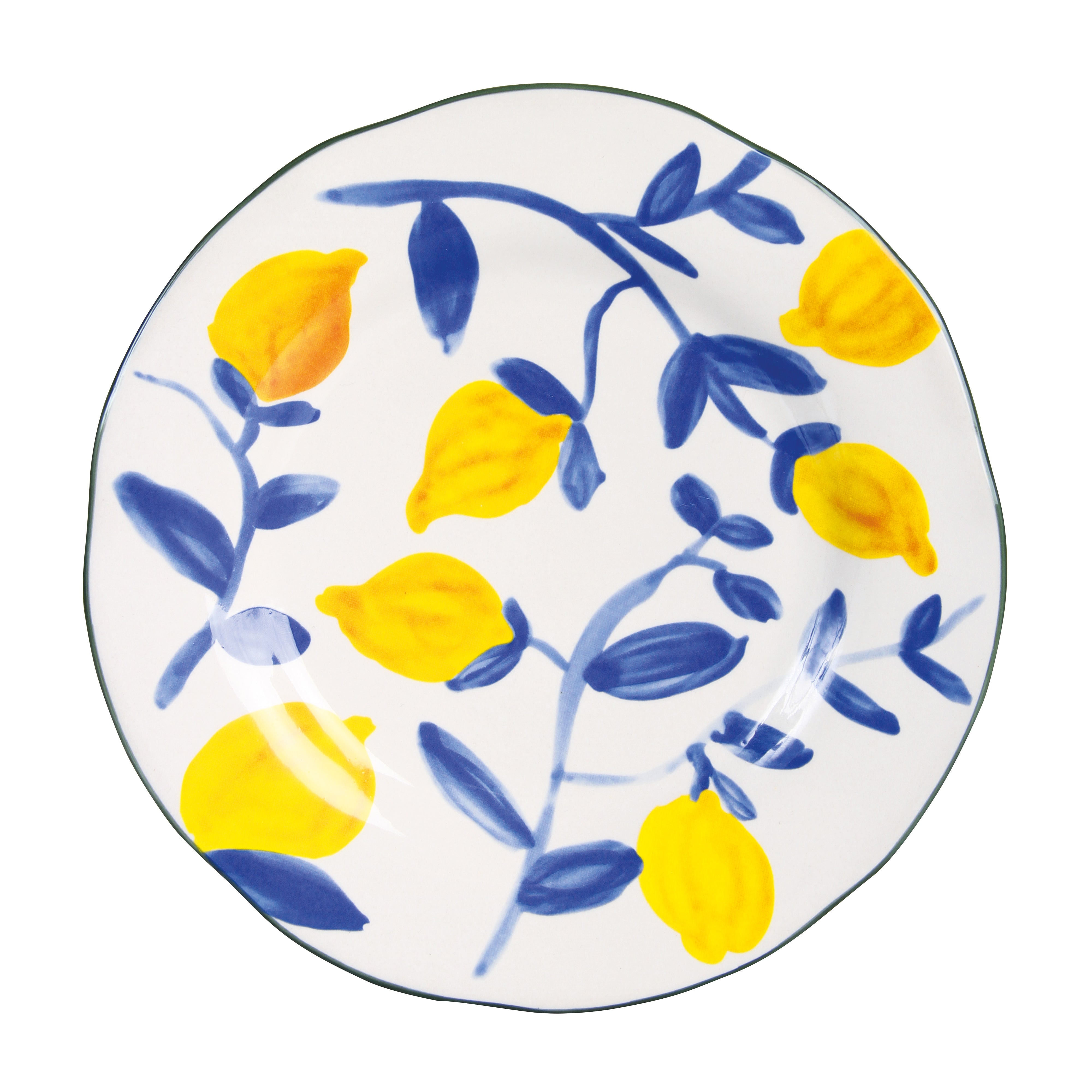 SET OF 4 LEMON PLATES