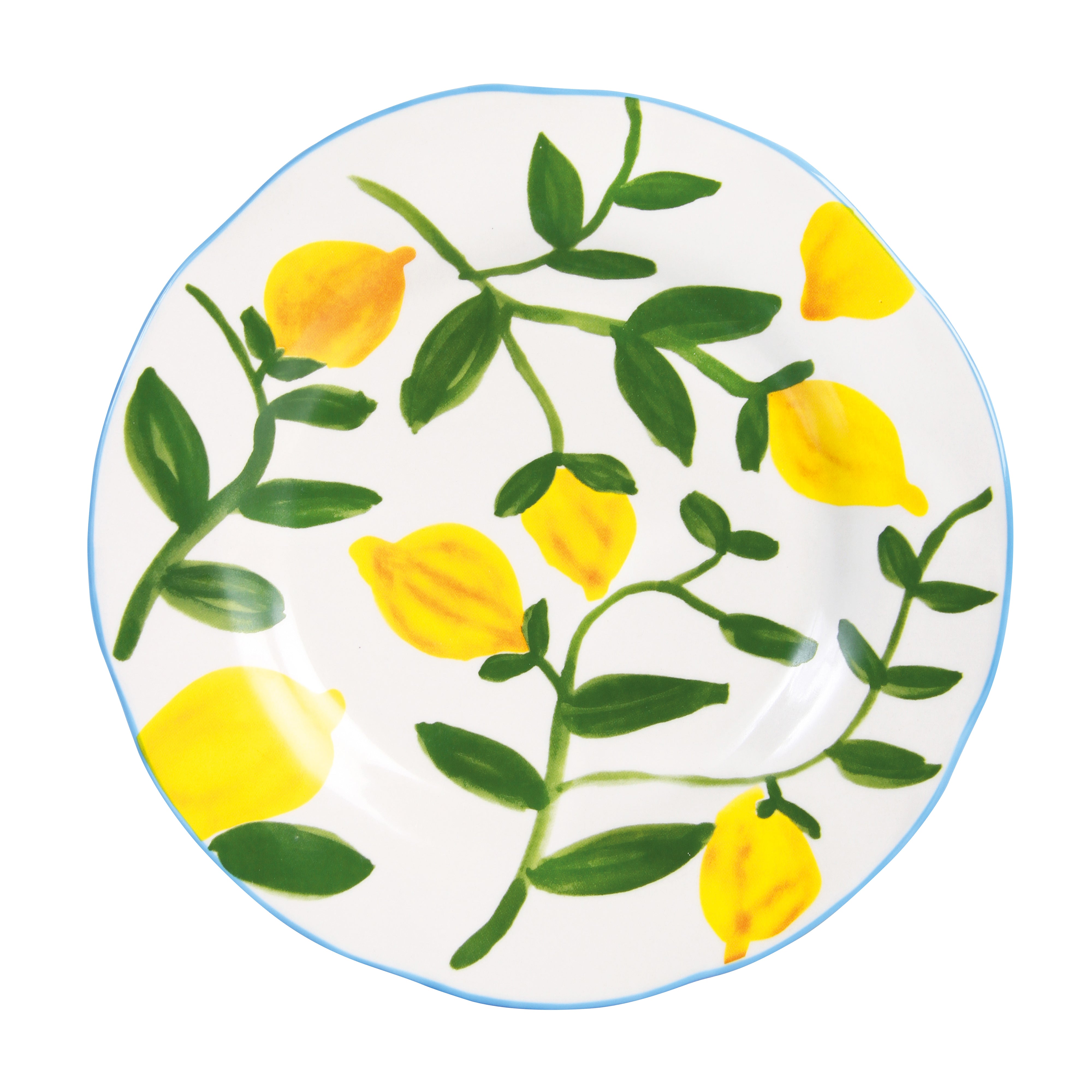 SET OF 4 LEMON PLATES