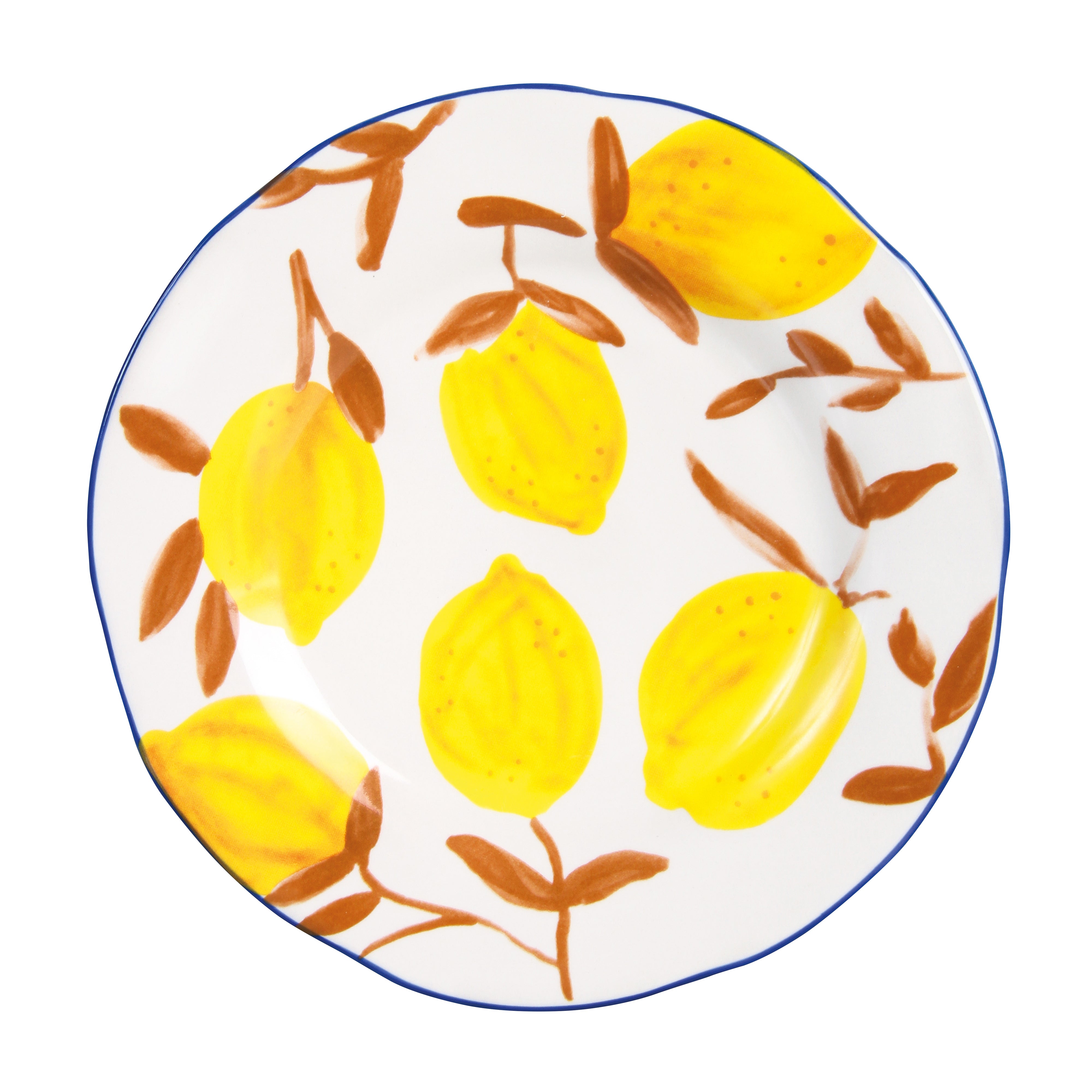 SET OF 4 LEMON PLATES