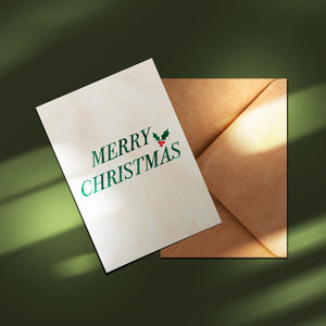 'MERRY CHRISTMAS' CHRISTMAS CARD