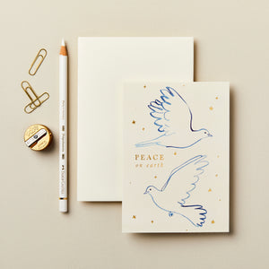 Doves 'Peace on Earth' Christmas Card