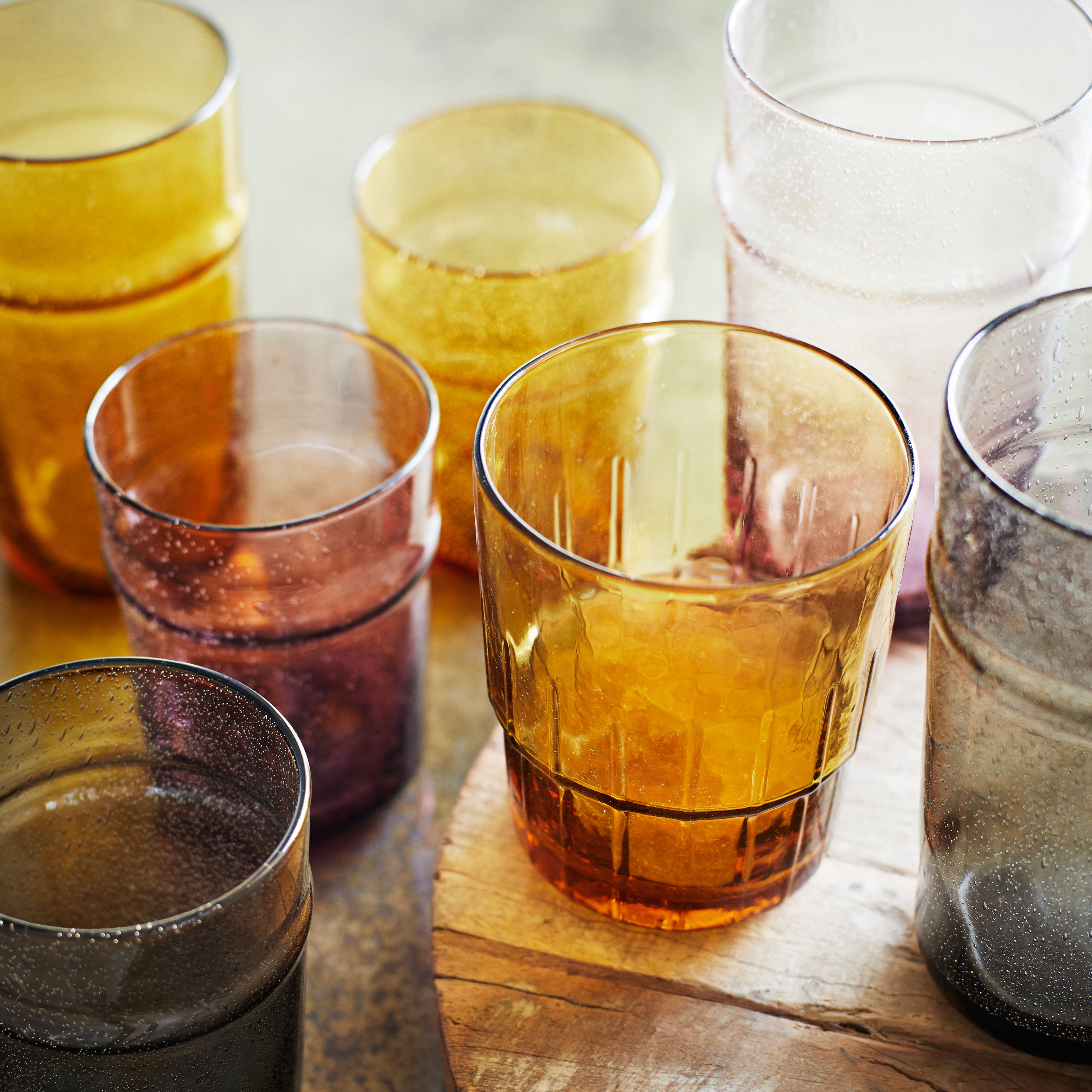 AMBER DRINKING GLASS