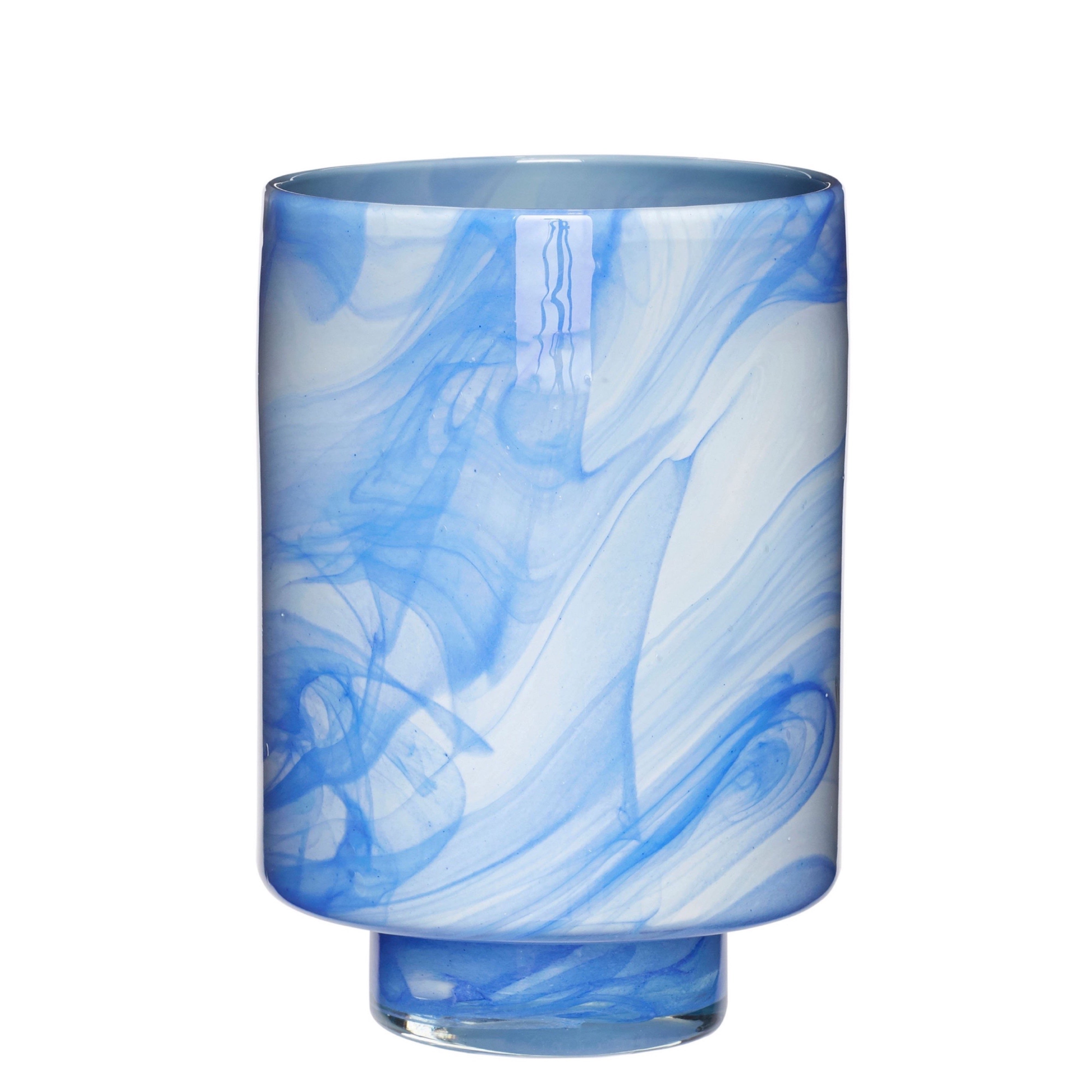 LARGE MARBLED VASE