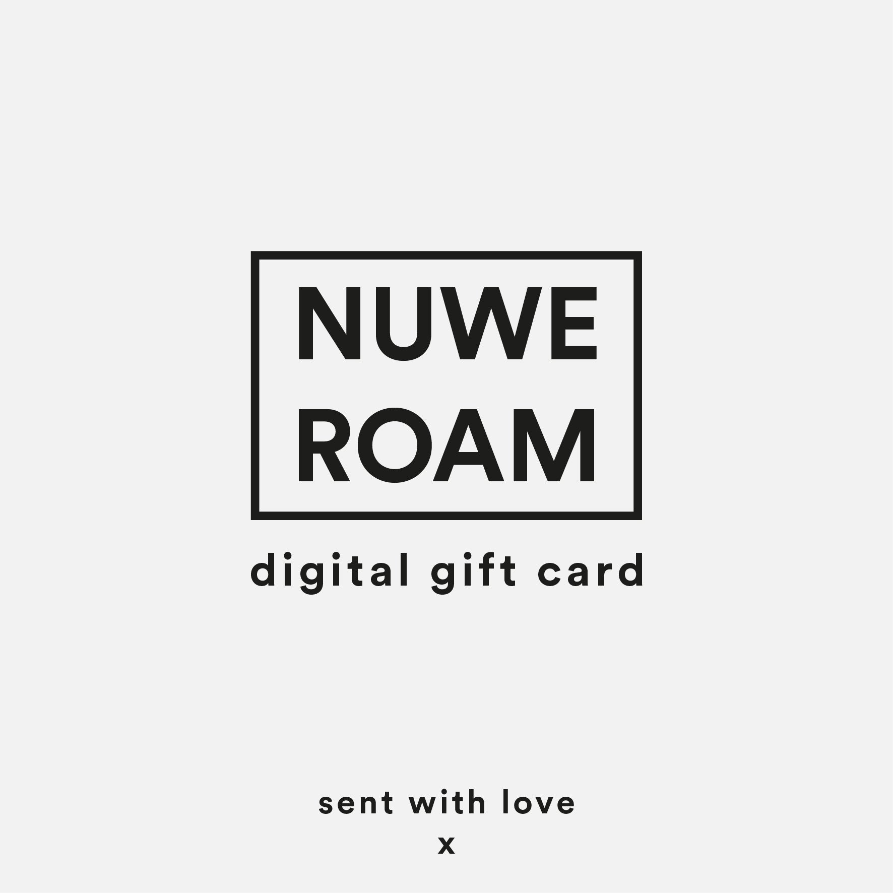 NUWE ROAM DIGITAL GIFT CARD