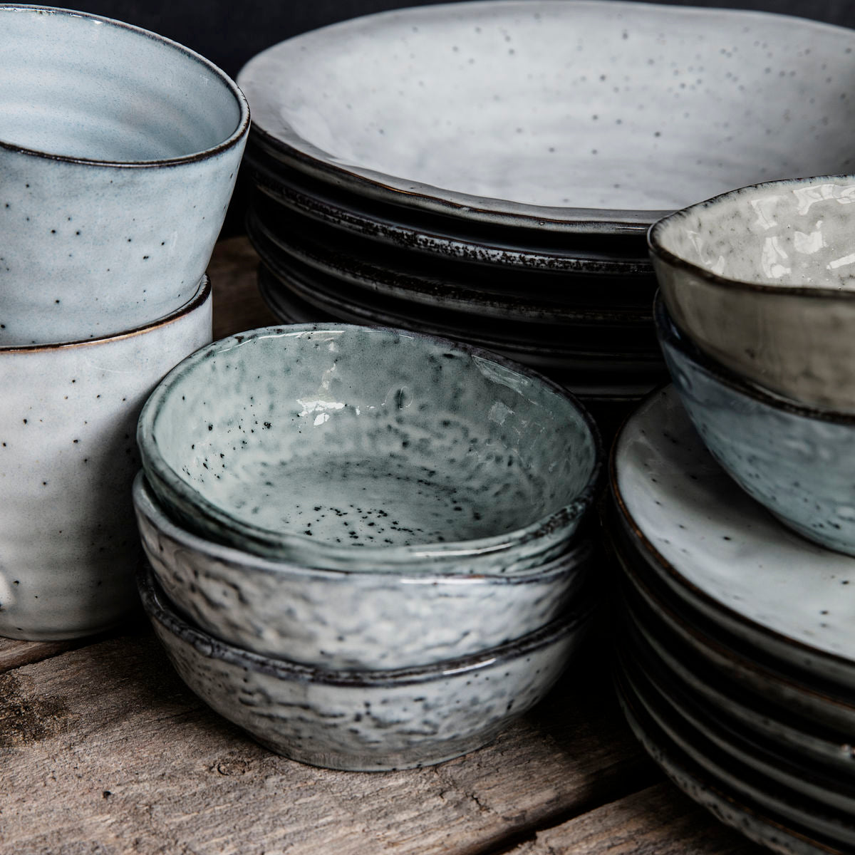 'OCEAN' SMALL RUSTIC SPECKLED BOWL