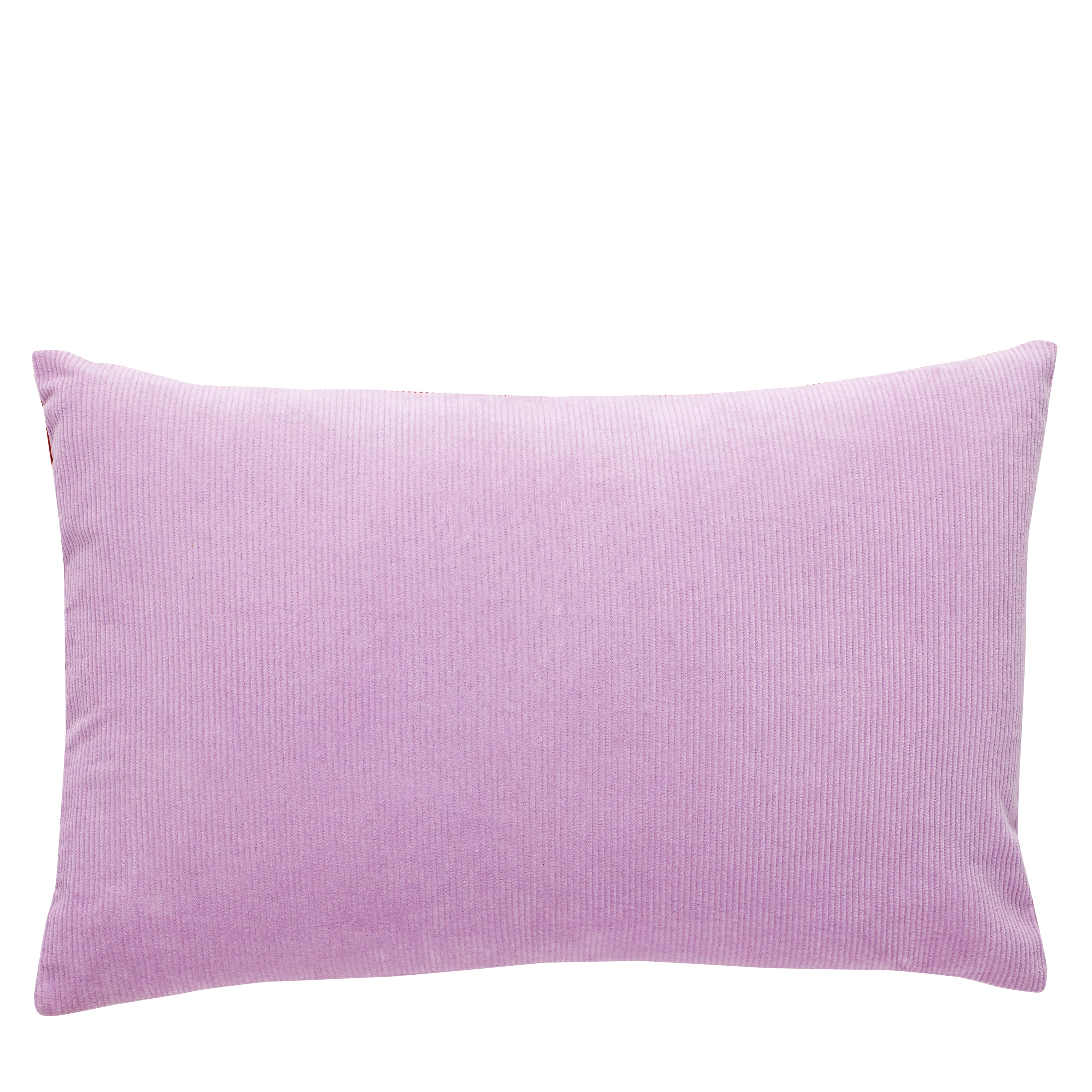 CONTRAST COLOUR CORDUROY CUSHION