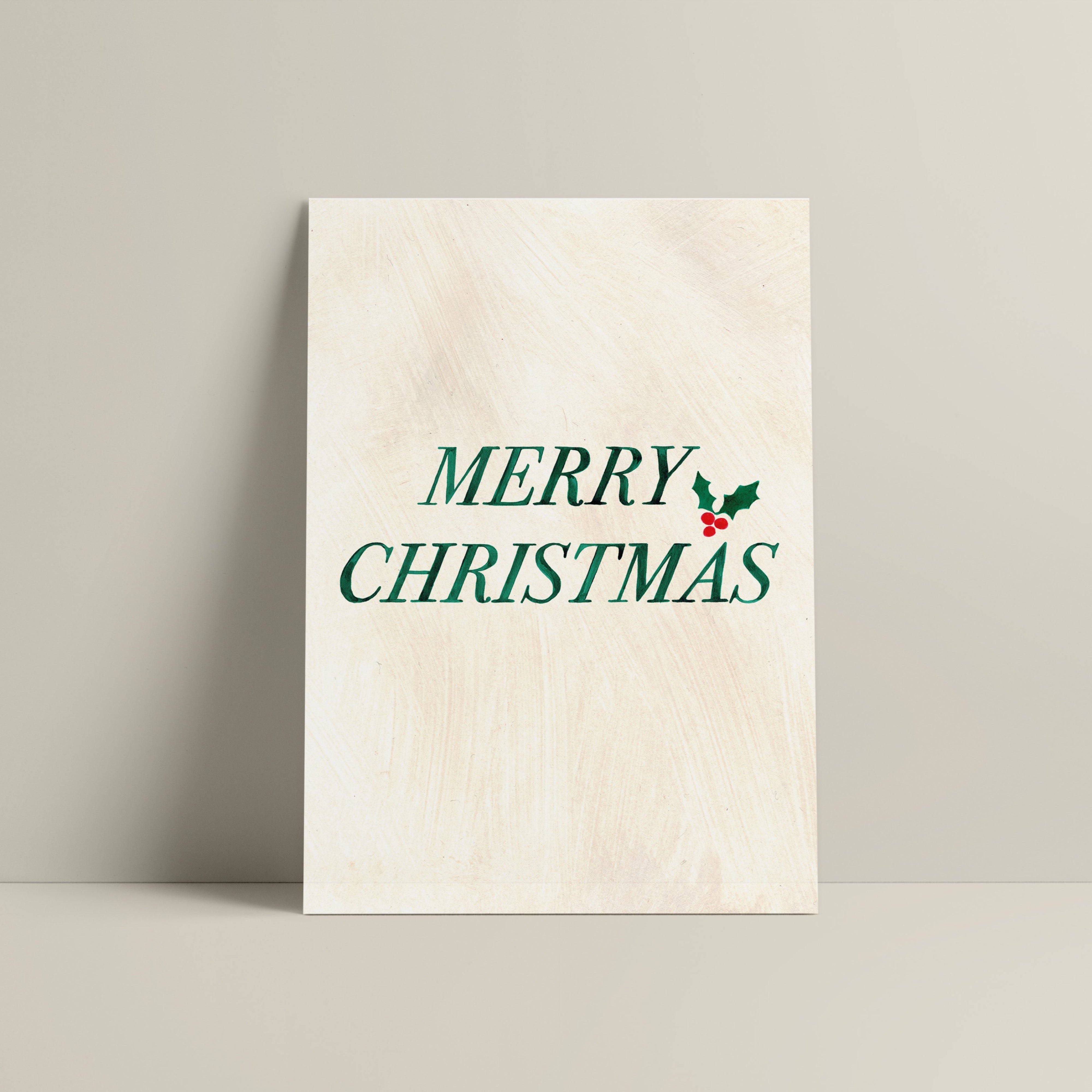 'MERRY CHRISTMAS' CHRISTMAS CARD
